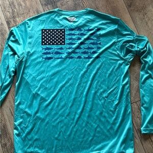 Columbia Teal Long Sleeve Shirt‎